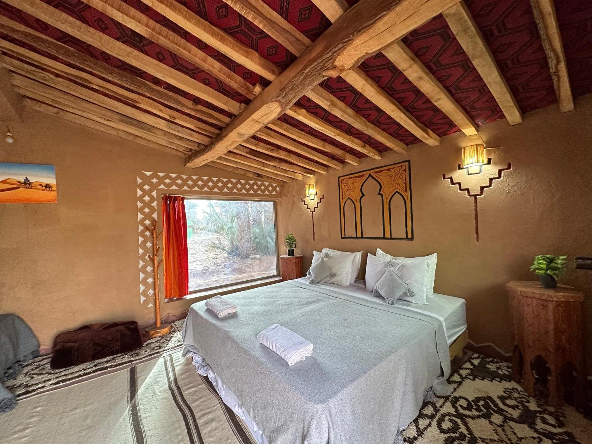 Camp Auberge Sahara Marokko M'Hamid Rum bild